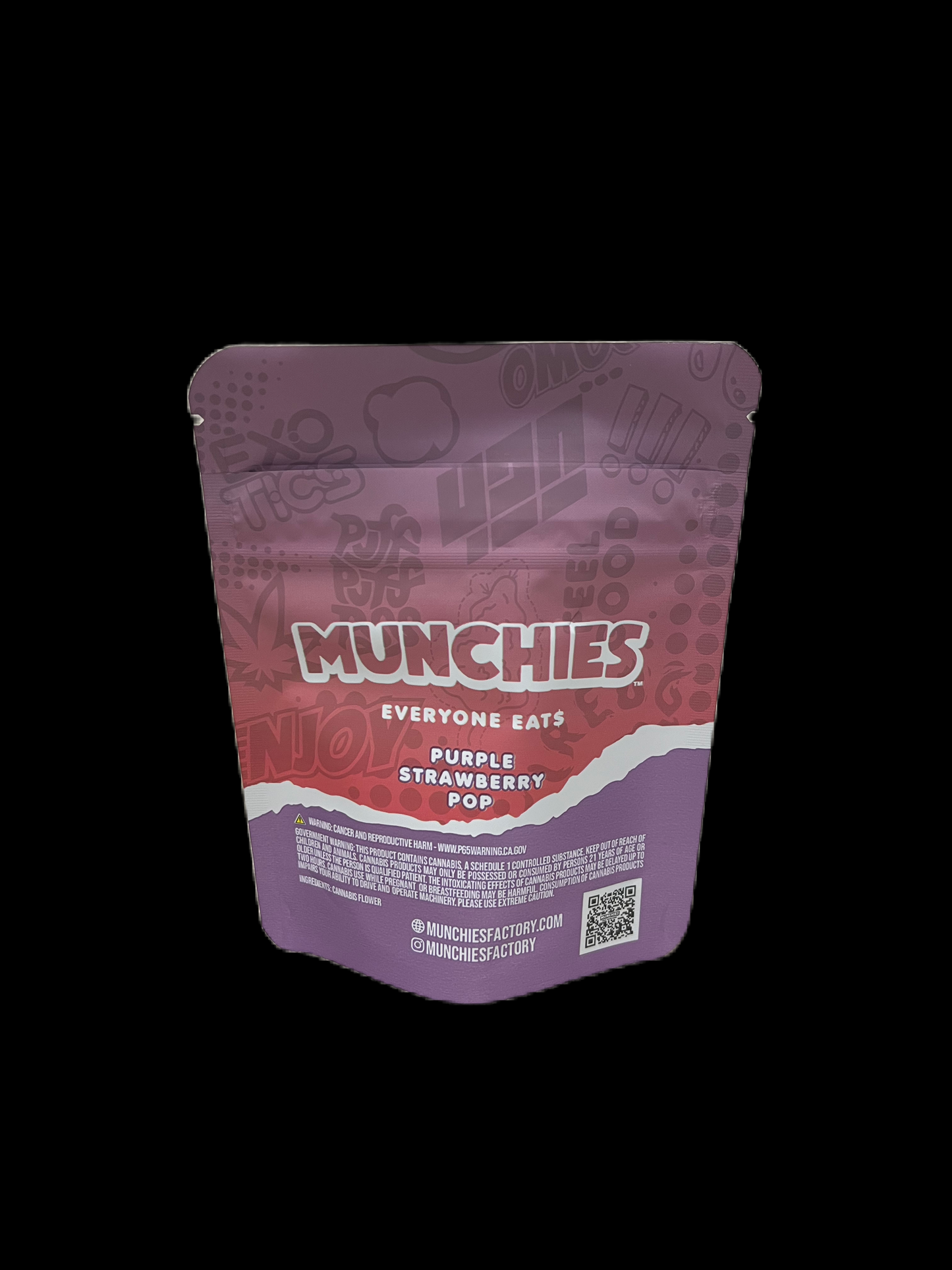 Munchies Purple Strawberry Pop Calibags 3.5g